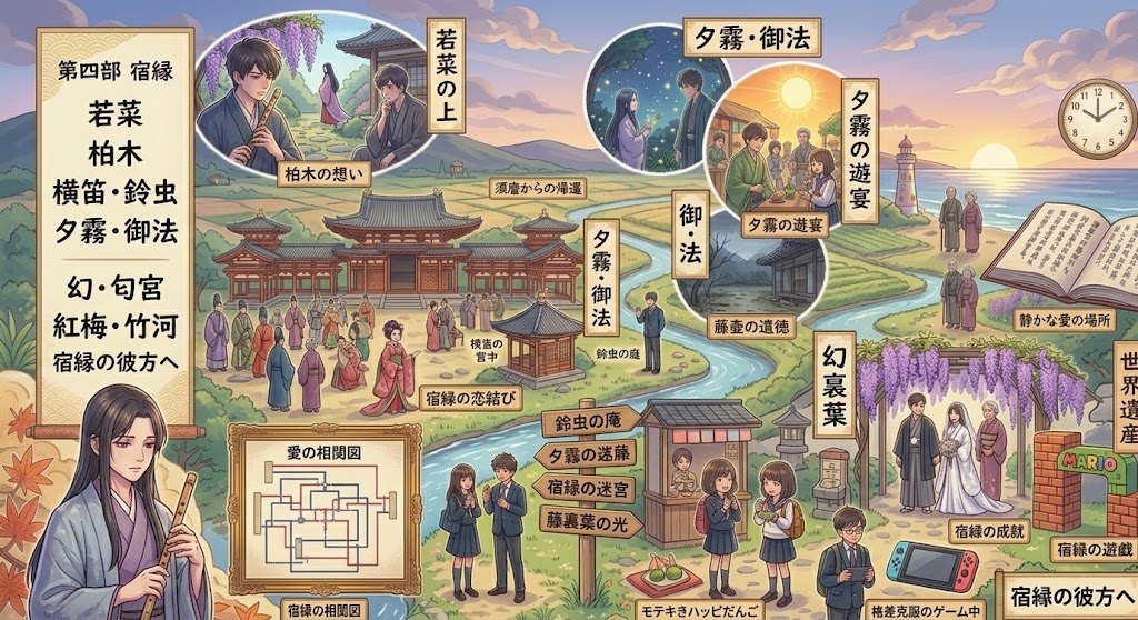 源氏の死,源氏物語,紫式部
